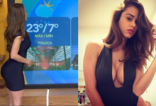 有夠HOT！「極品俏主播」前凸後翹報氣象　性感S曲線讓人放錯重點-德州扑克迷