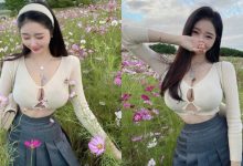 賞花遇見「超兇巨乳正妹」，衣服挖空「深溝太過養眼」！-德州扑克迷