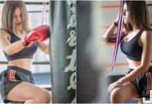 上拳擊課時遇到「超辣女學員」！運動內衣包不住的「渾圓大奶」！這樣要怎麼專心！-德州扑克迷