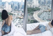 「美乳正妹」飯店房間大解放!極短熱褲「翹臀露出」,性感美背大放送!-德州扑克迷