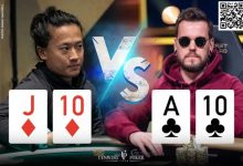 【EV扑克】坚果顺河牌超池全压，他只用顶对跟注却无可厚非？-德州扑克迷