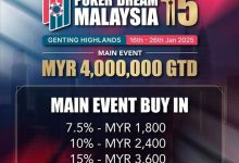 【EV扑克】PD15吉隆坡站 | 赛程表及早鸟优惠出炉！1月16日-1月26日相约云顶高原-德州扑克迷