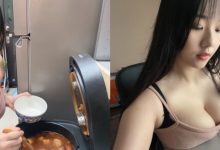 正妹寵物美容師「Angela寶7」防疫在家爆乳料理「牛肉奶麵」-德州扑克迷