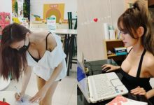 超商驚見「爆乳正妹」彎腰登記實聯制 雙峰呼之欲出讓人呼吸困難-德州扑克迷