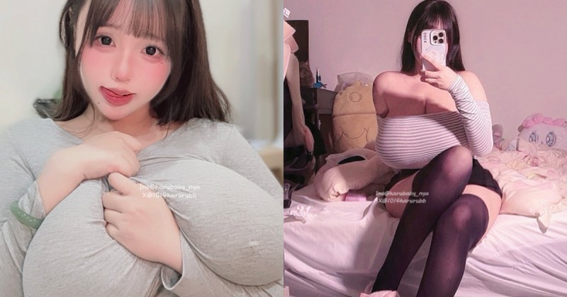 有這兩顆不用枕頭！「超狂巨乳妹」M罩杯捧胸前，「豐滿柔軟」到以為是抱枕