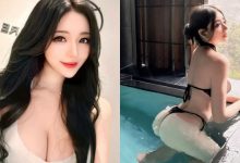 這樣泡湯太犯規！氣質女神「謝立琪 Kiki」黑色細丁包不住雪白蜜桃，在水裡更可口啦-德州扑克迷