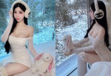 根本白雪公主！「Miyo米優」白皙又有雪乳，在雪地裡大秀曼妙曲線！-德州扑克迷