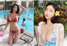 韓國火辣度假妹子！身體一挺「車頭燈超雄偉」，養眼美照看不完～-德州扑克迷