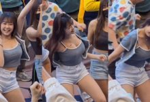 棒球賽場邊甜美球迷大跳抖肩應援舞 胸前狂晃讓網友都看暈了-德州扑克迷