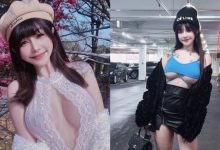 人比花嬌！超辣小姐姐「張嘻嘻」透視蕾絲上衣中路大開爆乳賞櫻-德州扑克迷