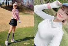 九頭身高爾夫球辣妹「하지현」,揮桿姿勢展現「超豐滿乳量」!-德州扑克迷