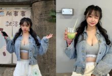 老街驚見巨乳妹「小九九」，「波濤抹茶」比淡水河還不平靜！-德州扑克迷