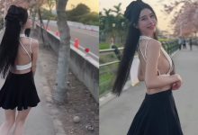 春日限定！櫻花妹「夢夢」遊走步道太驚艷，「背殺回眸殺」像超級女主！-德州扑克迷