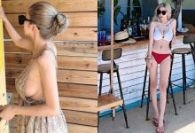 收費機前驚見正妹「側乳炸出」！空心洋裝包不住渾圓乳線，網友辣到凍袂條！-德州扑克迷