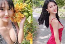 誰能專心賞花？「羽晴Min」小禮服中路大開秀雪白美乳，連日常側拍都快守不住防線！-德州扑克迷