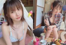 日本萌妹子「在家烤肉」穿好少！「雪白歐派」呼之欲出比麻糬還香！-德州扑克迷