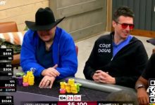 【EV扑克】牌局分析：中对河牌圈过牌-加注诈唬，迎头撞上坚果顺-德州扑克迷