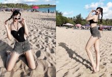 性感正妹「牛牛NiuNiu」墾丁海邊秀大長腿！「窈宨曲線」不愧是辣妹dancer！-德州扑克迷