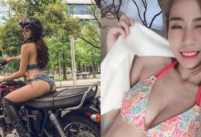 性感女騎士「張宇婷」爆乳上衣配短熱褲就上路　路人都看傻了眼-德州扑克迷
