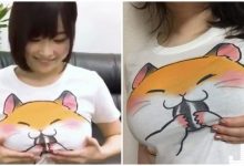 H奶女優的最愛！倉鼠T穿出「神奇車頭燈效果」，捏牠臉巨乳也跟晃動啊！-德州扑克迷