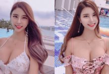 性感姐姐「차차」胸前直接冒青筋　白嫩飽滿水滴型根本極品！-德州扑克迷