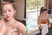 醫美診所老闆娘「bambi」泡湯不遮羞，渾圓美胸在浴盆後若隱若現superhot！-德州扑克迷