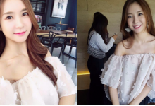 氣質姊姊「甜美笑容」為一天注入新的能量！一字領小露嫩白肌讓人戀愛啦！-德州扑克迷