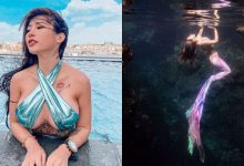 超強大的「水中美人魚」現身，極品窈窕身形上岸後更猛，「渾圓珍珠」大方挺出！-德州扑克迷