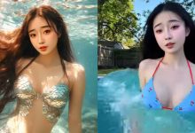水下仙境！比基尼正妹「玲奈Lena」爆乳下潛，秒變夢幻美人魚！-德州扑克迷