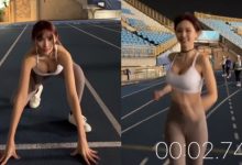 短髮女神《深田沐沐》100公尺衝刺 速度不快,幅度卻很大!-德州扑克迷