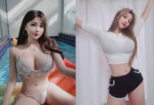 巨乳版子瑜「쩡이」抬手撐爆緊身白T　隱約透視「黑色形狀」讓人好想揉-德州扑克迷