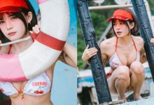 小隻馬「容容」櫻桃比基尼遊海邊，「前凸後翹」曲線超誘人！-德州扑克迷