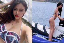 湖邊露營的「比基尼辣妹」飛飛，飽滿蜜桃＋渾圓E奶，騎水上摩托也太迷人！-德州扑克迷