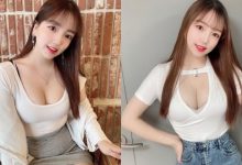 韓國甜心「車頭燈很大顆」，吃烤肉時美乳把上衣撐開了！-德州扑克迷