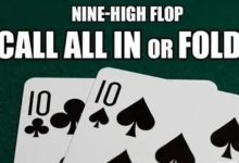 【EV扑克】口袋10在9高翻牌面被全压，跟注还是弃牌？-德州扑克迷