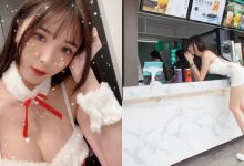 飲料店驚見「長腿正妹」彎腰點單，超迷人S曲線秀出，細腰美腿太搶眼！-德州扑克迷