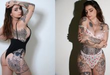 狂！爆乳妹全身上下大面積刺青野味十足　宛如行走藝術品網友全都看傻-德州扑克迷