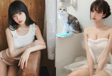 正妹小鹿鹿「裹浴巾泡澡」好誘惑，白皙曲線浸水後變更兇了！-德州扑克迷