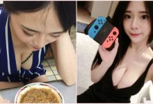 吃飯一直被拍！「爆乳妹吃麵線」邪惡視角太犯規！超猛豪乳溝讓人看醉了…-德州扑克迷