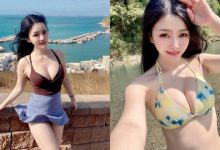 正妹「小桃子」海邊讓美乳透透氣,「E罩杯乳量」實在好兇!-德州扑克迷