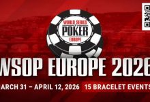 【EV扑克】话题 | WSOP欧洲站2026年落户布拉格,秋季赛程成为历史-德州扑克迷