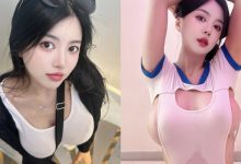 來自南韓的大歐派！氣質正妹「背帶卡溝」好害羞，想不到平常穿衣尺度更辣-德州扑克迷