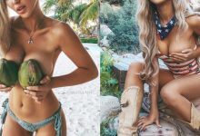 有誠意!性感妹獻上「椰子撞奶」 自曝「露奶成癖」天天PO照取悅粉絲-德州扑克迷