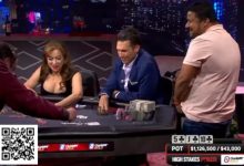 【EV扑克】三人翻牌全下,发四次牌争夺110万美元巨池,A高成为最大赢家-德州扑克迷