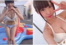 E奶小隻馬戲水時彎腰「乳量好兇猛」,飽滿身材發育太好了!-德州扑克迷