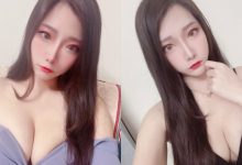 正妹「桃桃兒」展現豐滿大深溝，「紫色低胸裝」畫面超勾人！-德州扑克迷