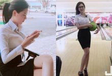 想一起打保！「巨乳汽車業代」白色襯衫「胸前超緊繃」，打保的話會不會炸開呢？-德州扑克迷