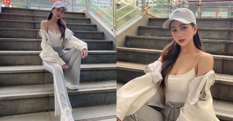 信義區捕獲「白皙正妹」，外套滑落香肩就是「巨猛雙球」的衝擊！