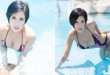 不只有巨乳還有亮點！大奶正妹「神秘泳衣」下水，性感雙球呼之欲出水面下也擋不了！-德州扑克迷