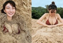 沙子也埋不住「Donna 奶妹」胸前雄偉的兩粒　豪邁乳量攻佔海岸線-德州扑克迷